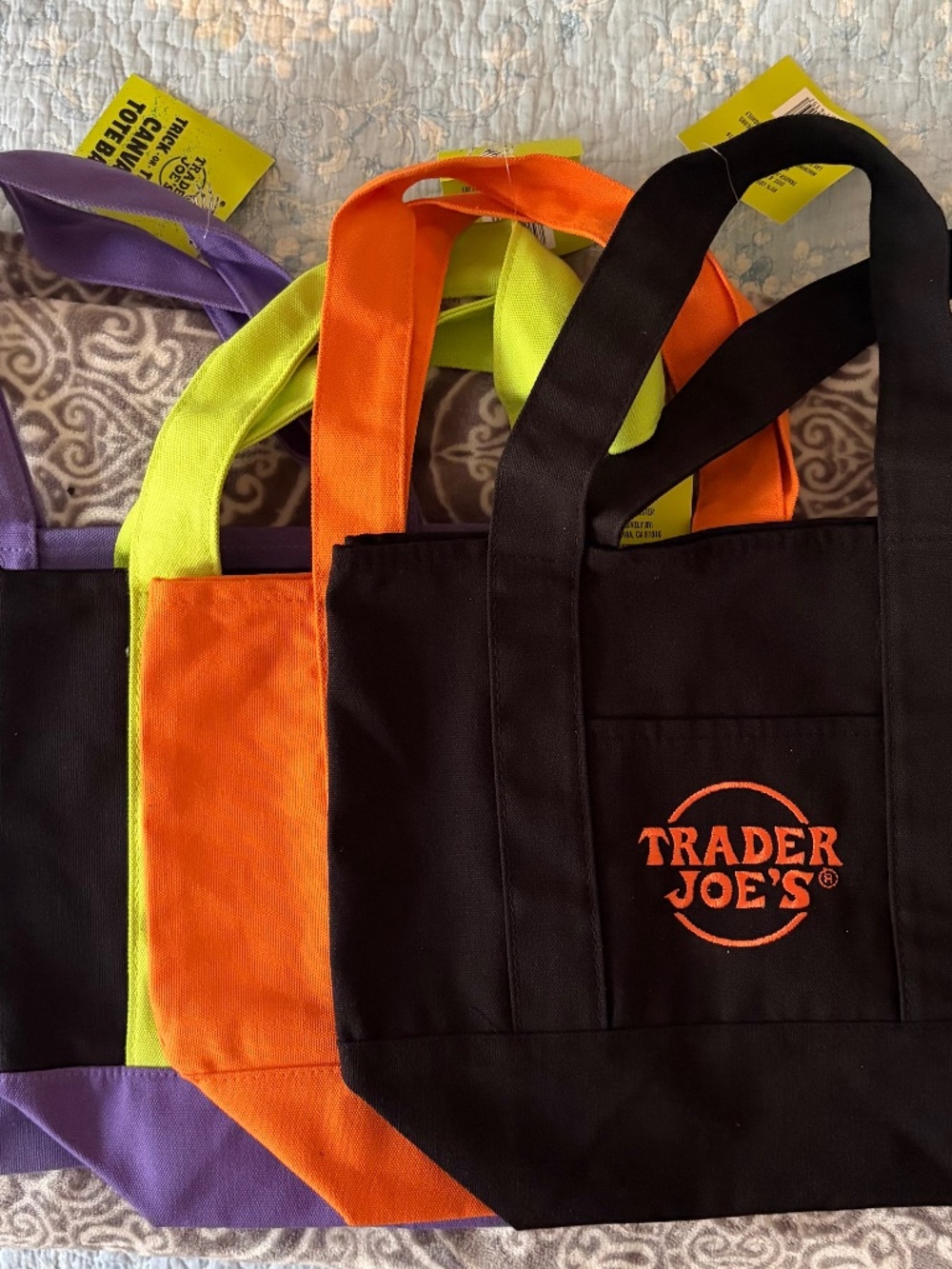 Trader Joe’s Trick Or Treat Mini Canvas Tote Bag